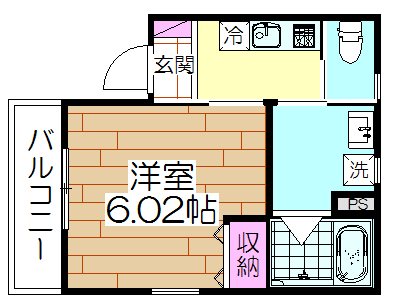 SprouT Umejima  201号室 間取り