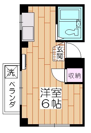相澤ビル  401号室 間取り