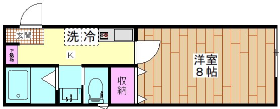 G.FlapⅧ    104号室 間取り