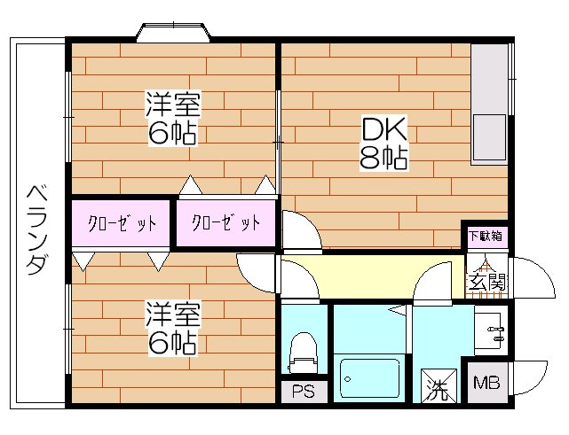 グランゲート  101号室 間取り