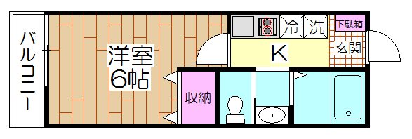 スターライト西新井  302号室 間取り