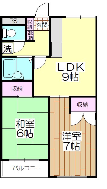 グリーンピア・I   101号室 間取り