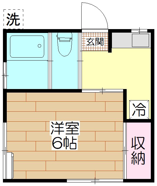 第二山崎荘  102号室 間取り