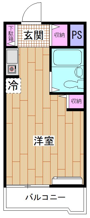 TOP西新井第２  414号室 間取り