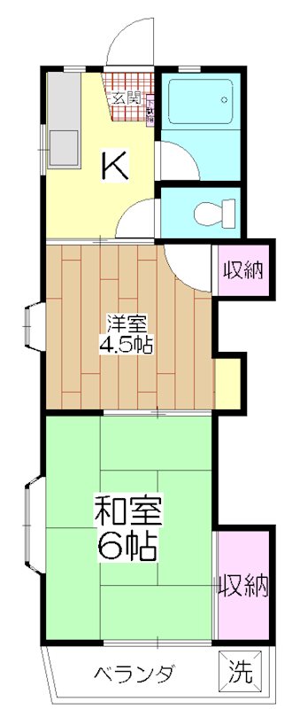 アキバコーポ   101号室 間取り
