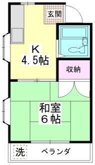 大京コーポマンション  201号室 間取り