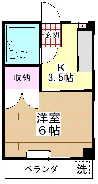 大京コーポマンション  303号室 間取り