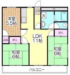 ソレイユ    301号室 間取り