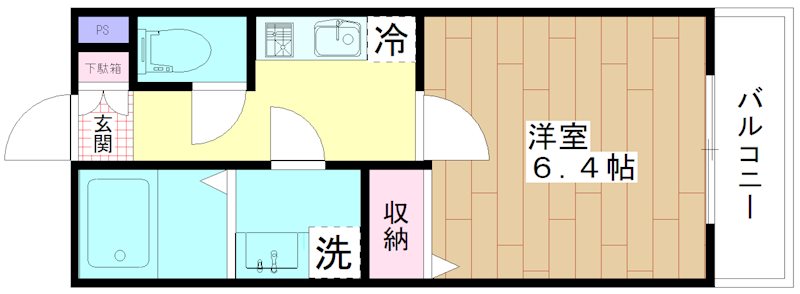 gtoc  202号室 間取り