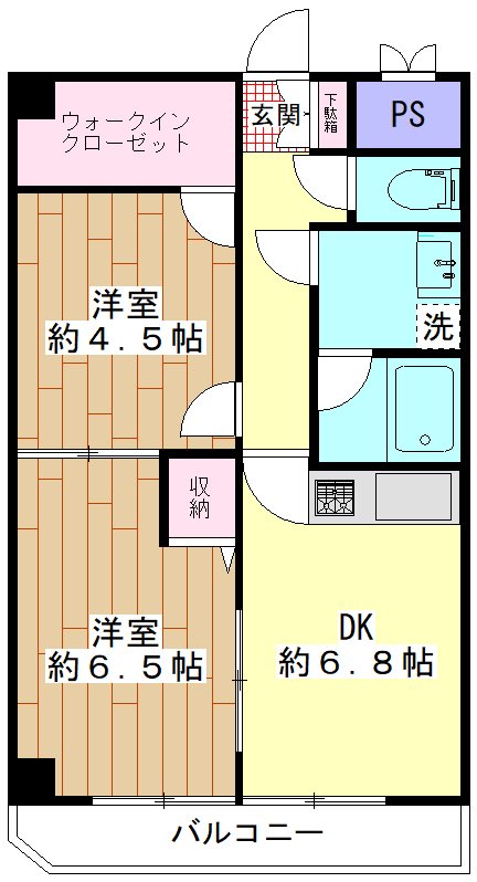 メゾン梅島 501号室 間取り