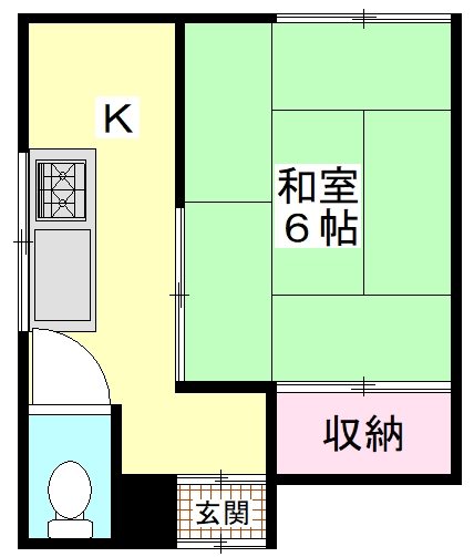 サンナップ   203号室 間取り