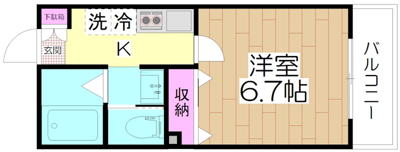 GLAD西新井  間取り
