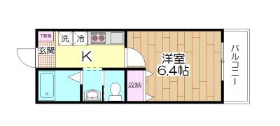 Court Brownie 301号室 間取り