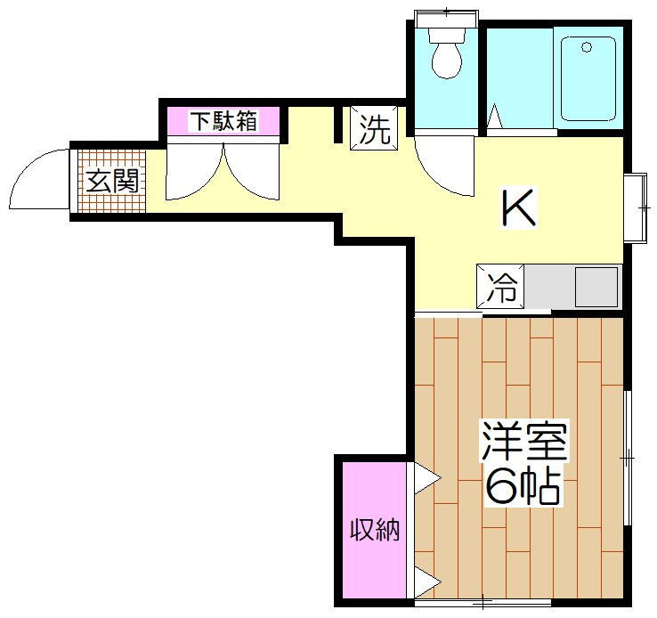 MYY 101号室 間取り