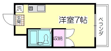 サンヒルズ渡辺 501号室 間取り