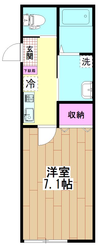 メゾンTH 102号室 間取り