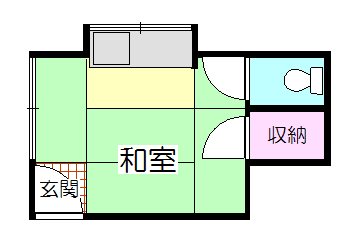 栄楽荘 201号室 間取り