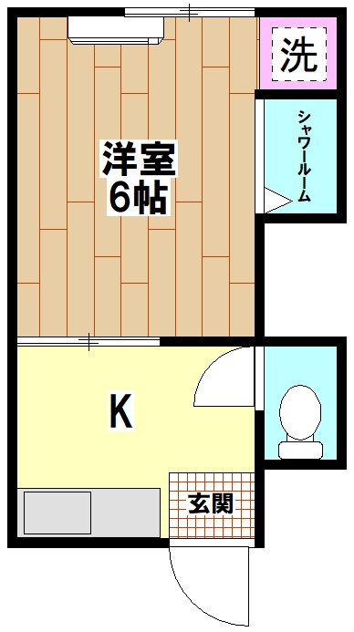 塚田荘 101号室 間取り