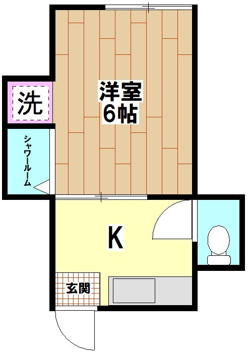 塚田荘 202号室 間取り
