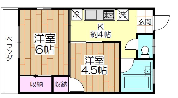 ネット第87 201号室 間取り