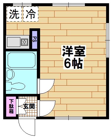 プチ　パヴィヨン 201号室 間取り