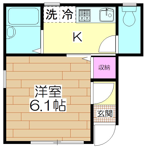 almoⅡ  101号室 間取り