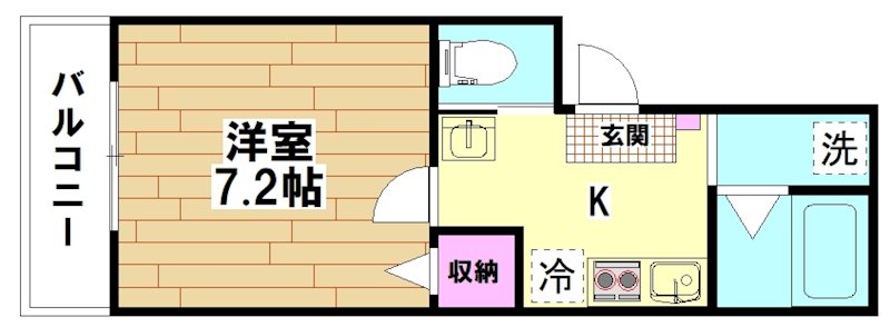 G.FlapⅨ 302号室 間取り