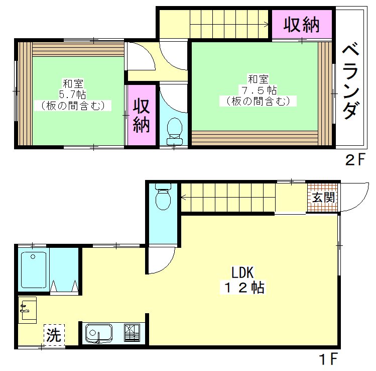 関原3丁目貸家Ⅳ 間取り
