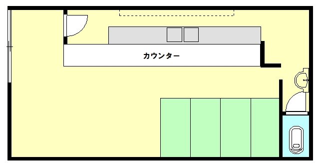 コーポ林 102号室 間取り