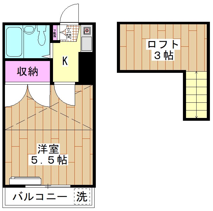 アーバンパレス高砂  207号室 間取り
