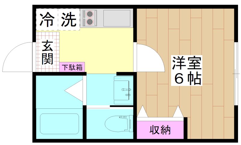 G.FlapⅦ 203号室 間取り