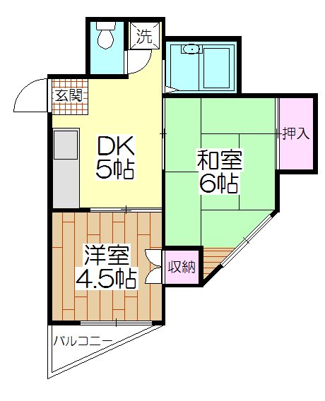 サンアベニュー梅島 103号室 間取り