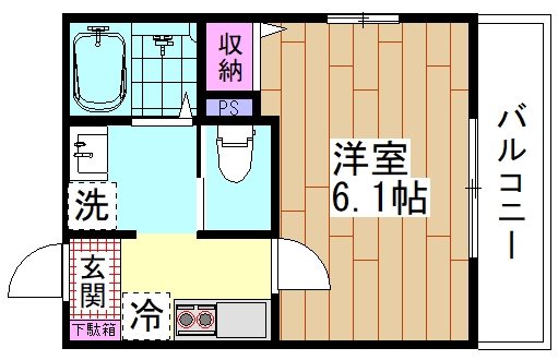 ヴィラ吉町 101号室 間取り