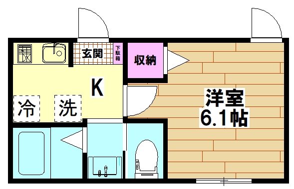 DIX-trois(ディス　トロワ) 102号室 間取り