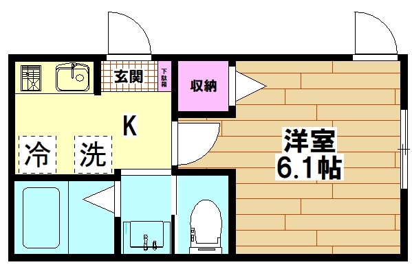 DIX-trois(ディス　トロワ) 102号室 間取り