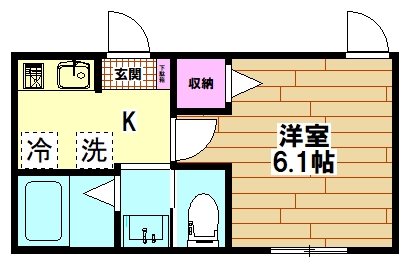 DIX-trois(ディス　トロワ) 303号室 間取り