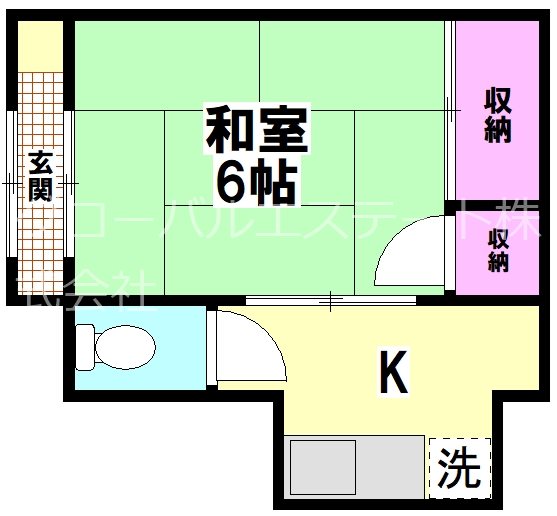 サンナップ   102号室 間取り
