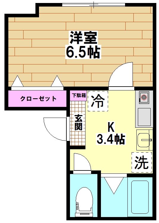 Maison shushu(メゾン　シュシュ) 201号室 間取り