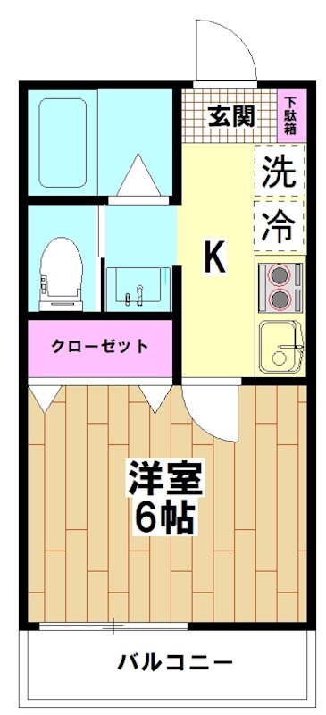 K.Flap(ケーフラップ) 間取り