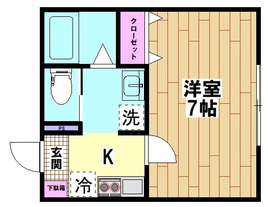G.FlapⅪ（ジーフラップ11） 102号室 間取り