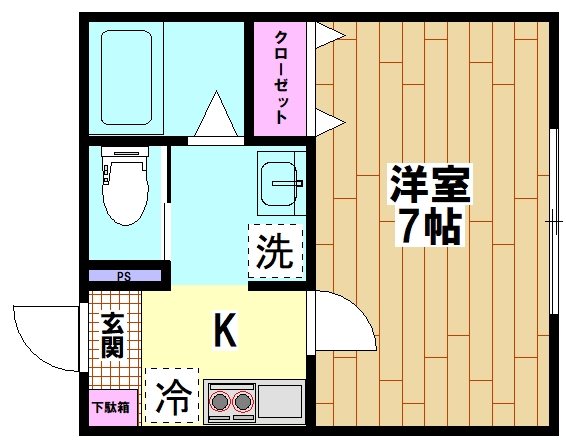 G.FlapⅪ（ジーフラップ11） 間取り