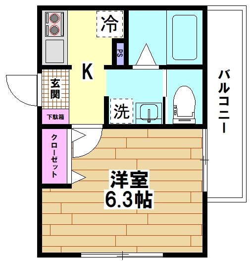 G.FlapⅪ（ジーフラップ11） 201号室 間取り