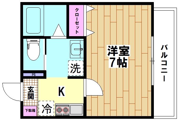 G.FlapⅪ（ジーフラップ11） 302号室 間取り