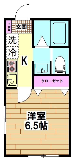 ブランノワール 101号室 間取り