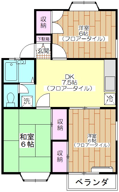 アネックスセンターフィールドA棟  間取り