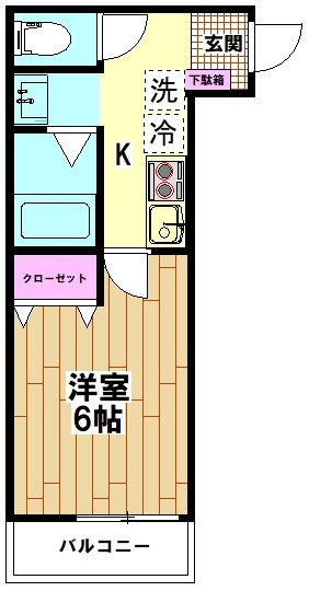 K.Flap(ケーフラップ) 間取り