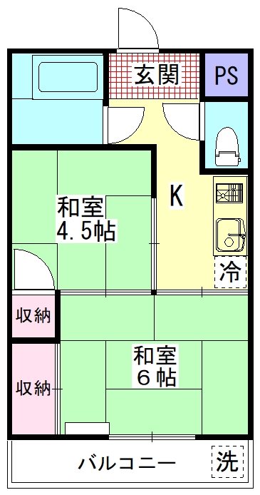 三昌ハイツ   間取り