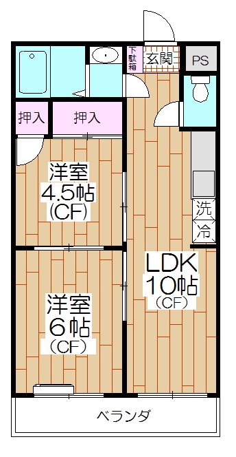 鴨下マンション  間取り