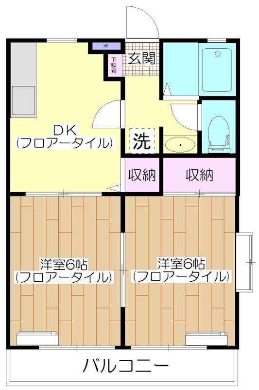 アパートメント宝谷   間取り