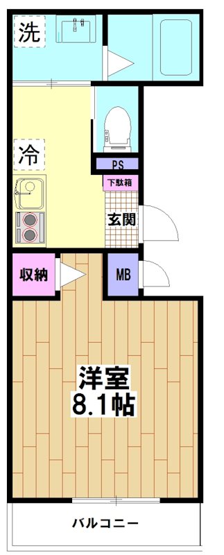ラピスラズリ南鳩ヶ谷 201号室 間取り